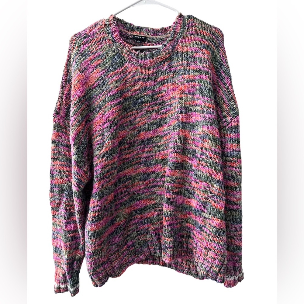 Torrid multi color knitted sweater